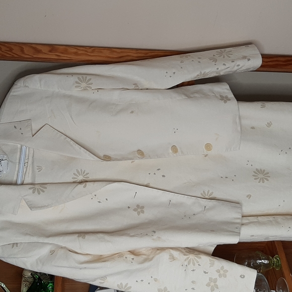 Vintage Linen cotton Rouie dress and Jacket set 10 - Picture 1 of 8